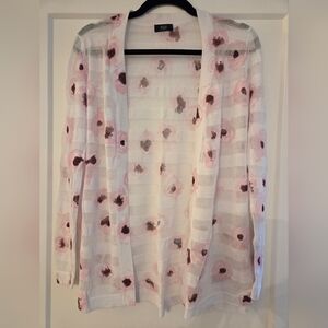 F&F Pink and White Floral Sweater